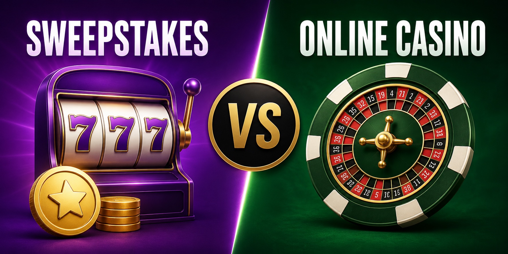 Sweepstakes vs. Online-Casino